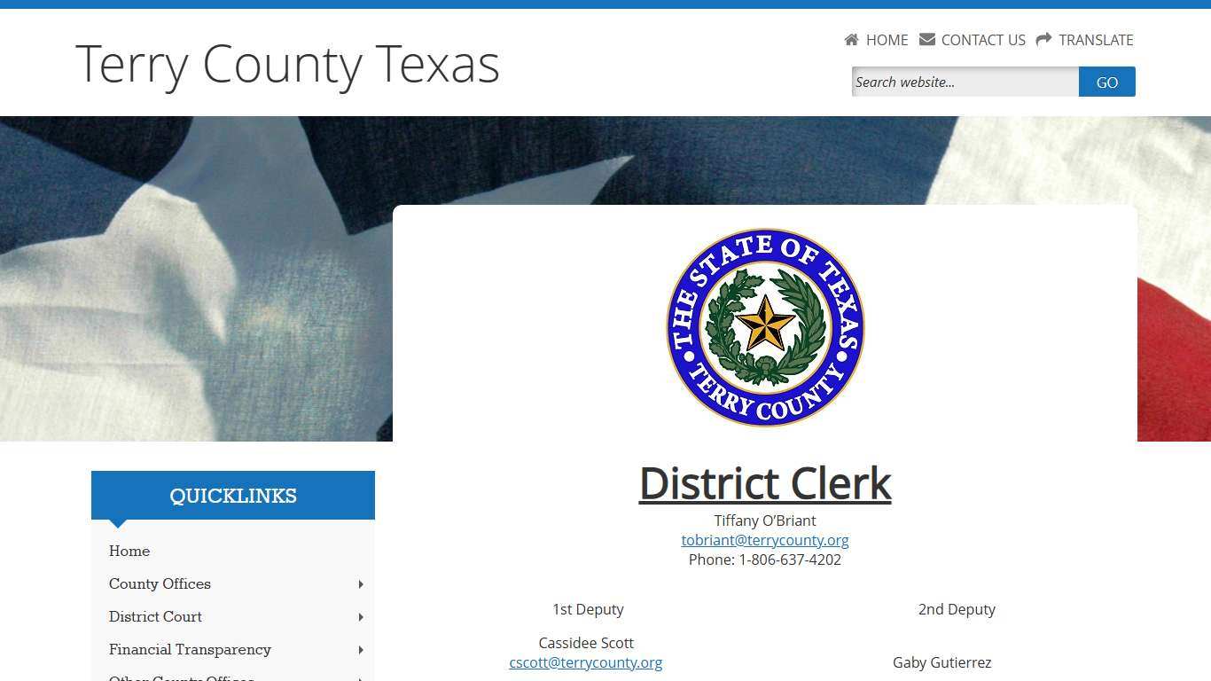 District Clerk - Terry County